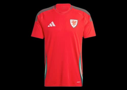 adidas Wales 24 Home Jersey Better Scarlet
