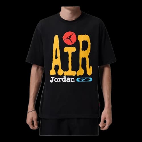 Jordan Graphic T-Shirt 'Black Amarillo Infrared 23'