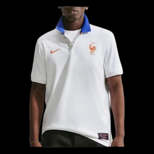 Nike FFF Polo 'White Game Royal Metallic Copper'