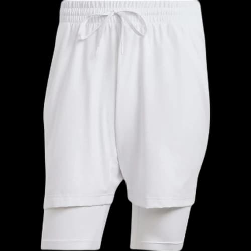 adidas Tennis Pro AEROREADY Shorts and Inner Shorts Set 'White'