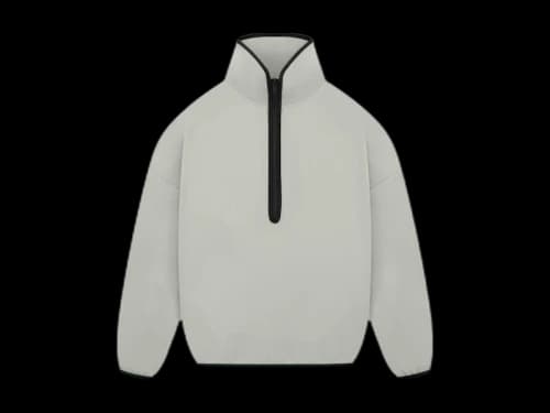 Fear of God Athletics Suede Fleece Half Zip Sesame