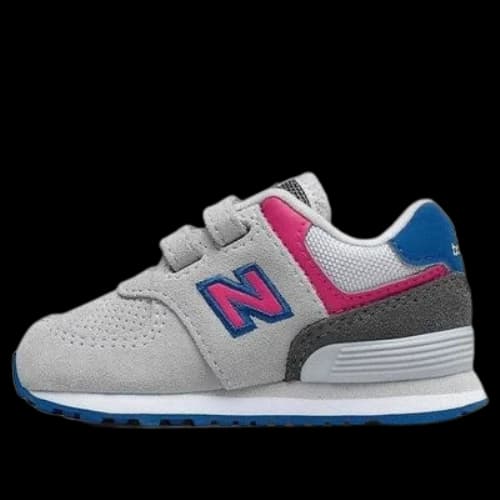 New Balance Hook / Loop 574 Grey Pink Toddler