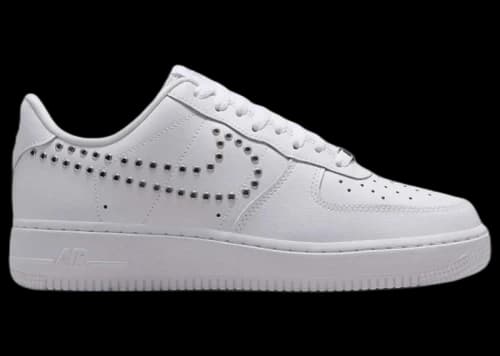 Nike Air Force 1 Low '07 LV8 Triple White Metallic Silver (Women's)