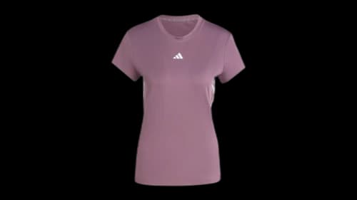 adidas Women's Hyperglam T-Shirt Shadow Fig/White