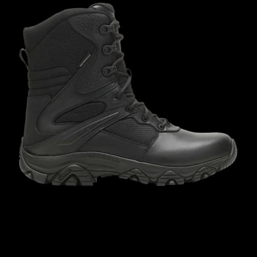 Merrell Moab 3 8 Inch Tactical Response Zip Waterproof Boot 'Triple Black'