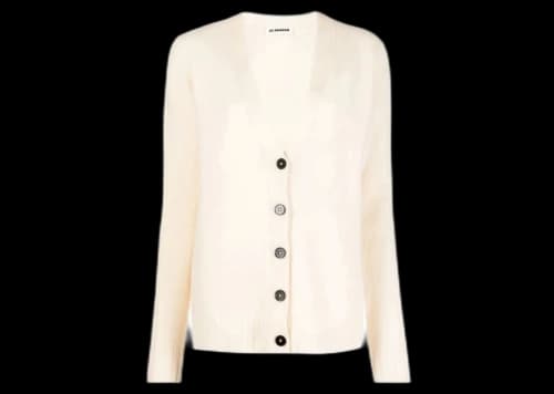 Jil Sander Basic Women's Cardigan Natural