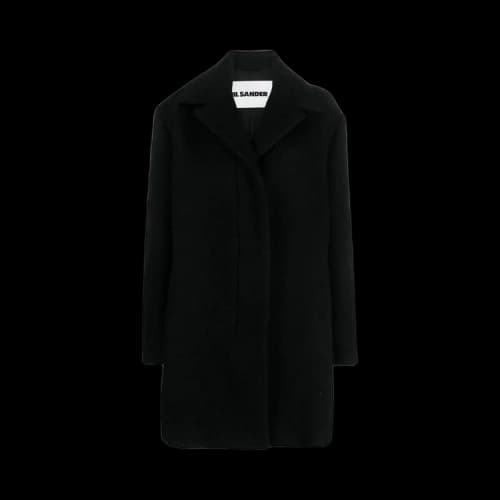 Jil Sander Oversized Single Breasted Caban Peacoat 'Black'