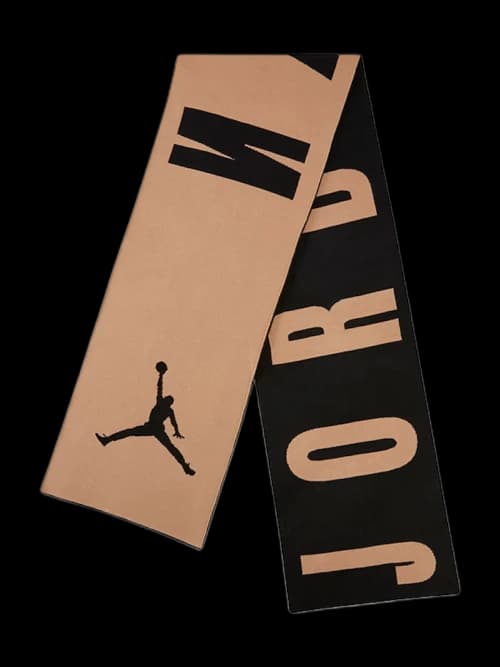 Jordan Knit Fabric Scarf Black/Hemp