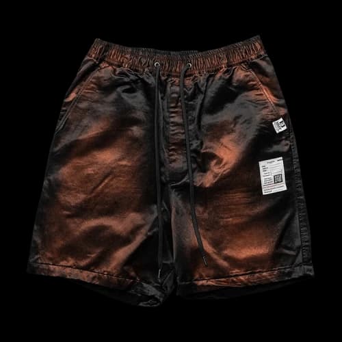 Maison Mihara Yasuhiro Classic Faded Satin Shorts 'Black'