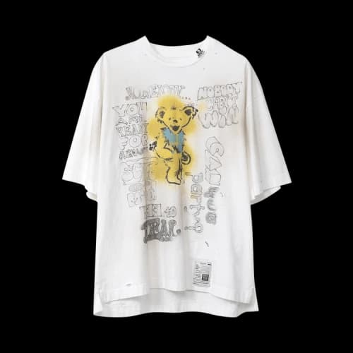 Maison Mihara Yasuhiro Distressed Tee 'White'
