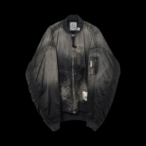 Maison Mihara Yasuhiro Aged Flight Jacket 'Black'