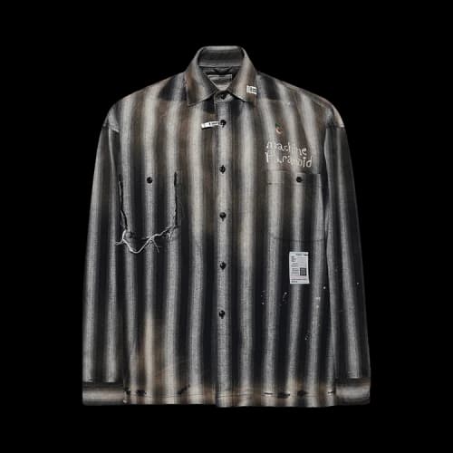 Maison Mihara Yasuhiro Vintage Like Stripe Long-Sleeve Shirts 'Black'