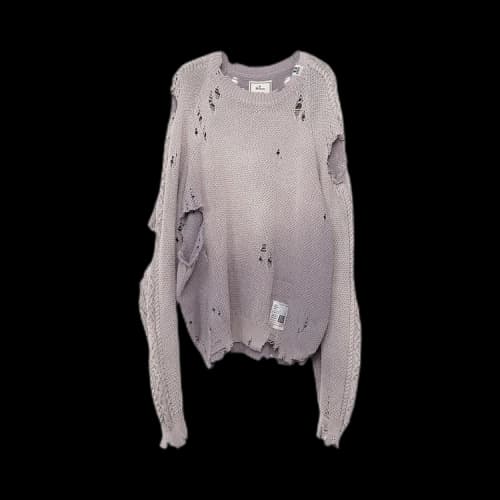 Maison Mihara Yasuhiro Sun Faded Knit Pullover 'Purple'