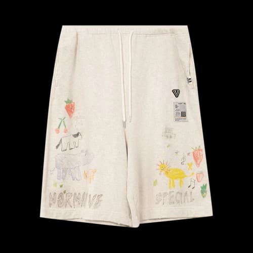 Maison Mihara Yasuhiro Doodle Shorts 'White'