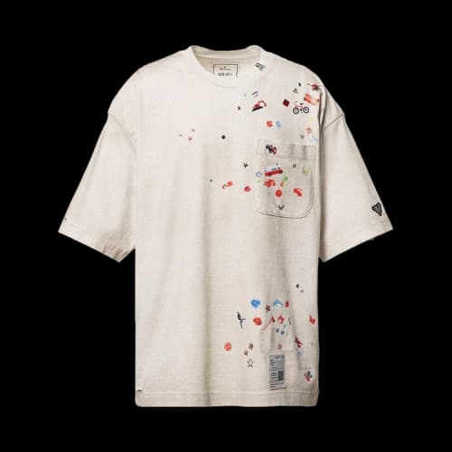 Maison Mihara Yasuhiro Sticker Tee 'Grey'