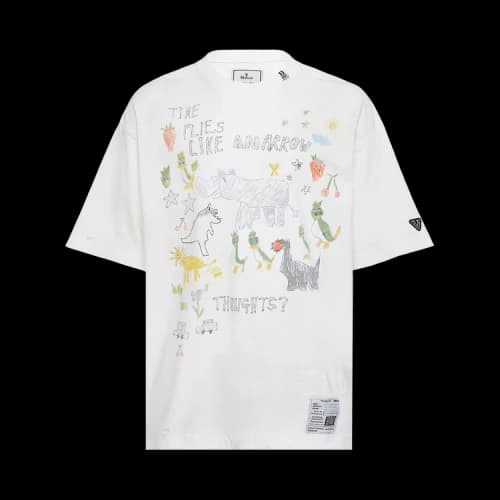 Maison Mihara Yasuhiro Doodle Tee 'White'