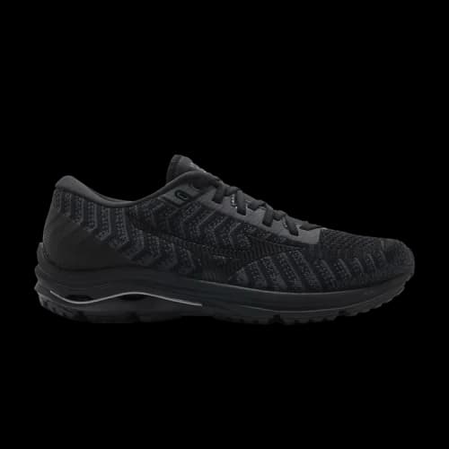 Mizuno Wave Rider 24 Waveknit 'Black Grey'