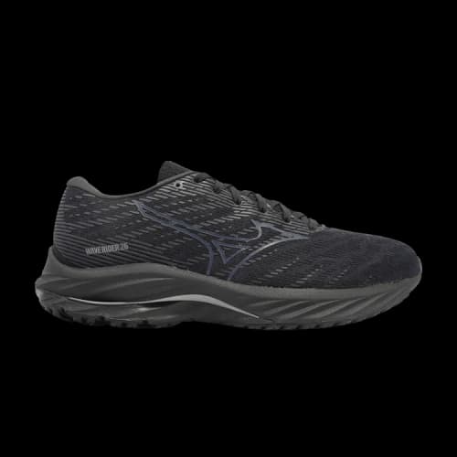 Mizuno Wave Rider 26 Super Wide 'Black Dark Grey'