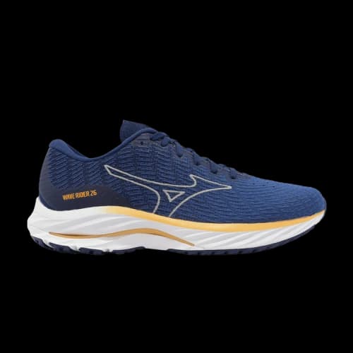 Mizuno Wave Rider 26 4E Wide 'Snorkel Blue Yellow'
