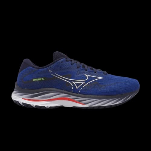 Mizuno Wave Rider 27 Super Wide 'Super Sonic Cherry Tomato'