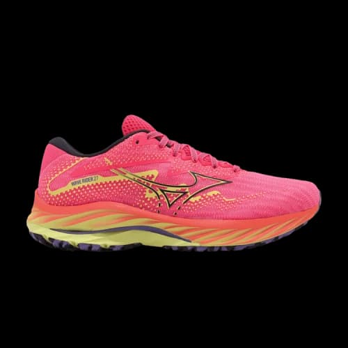 Mizuno Wave Rider 27 Super Wide 'High-Vis Pink' (Women's)