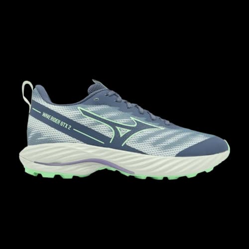 Mizuno Wave Rider GORE-TEX 2 Super Wide 'Vintage Indigo Neo Mint' (Women's)