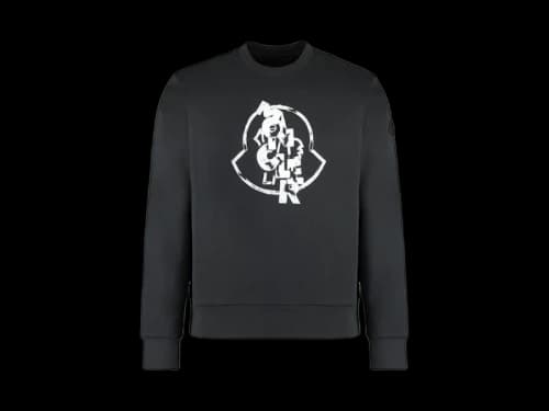 Moncler Logo Motif Sweatshirt Black