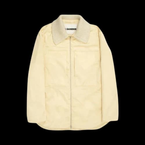 Jil Sander Techno Crinkled Satin Outer Jacket 'Yellow/Sand'
