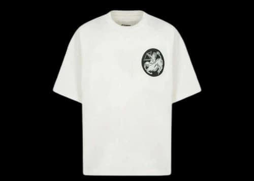 Jil Sander Zodiac Patch Sagittarius Oversize Logo T-Shirt White