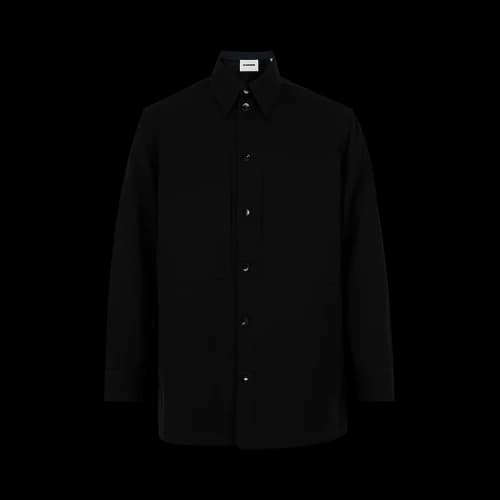 Jil Sander Relaxed Wool Fit Shirt 'Black'