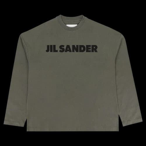 Jil Sander Long-Sleeve Logo T-Shirt 'Olive'