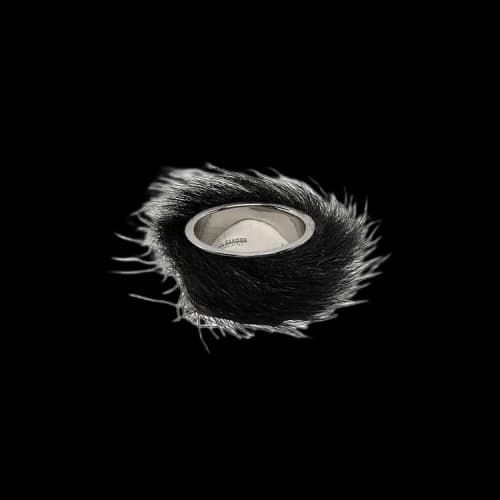 Jil Sander Soft Wildness Ring 'Palladium/Black'