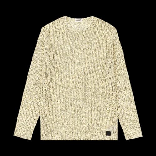 Jil Sander Open Knit Sweater 'Yellow'