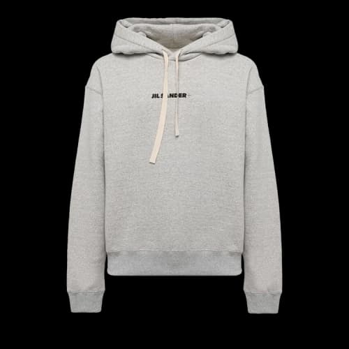 Jil Sander Logo Hoodie 'Grey'