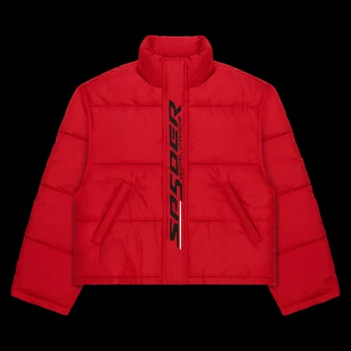 Sp5der Trackhawk Puffer Jacket 'Red'