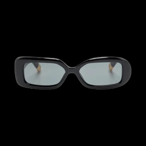 Jacquemus Rond Carre Sunglasses 'Rond Carre Black/Yellow Gold/Grey'