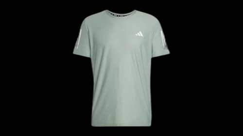 adidas Own The Run Tee Silver Green