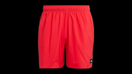 adidas Solid Clx Short-Length Swim Shorts Pure Ruby/Black
