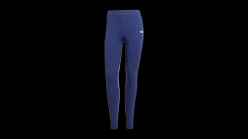 adidas Women's Essentials Linear Cotton Leggings Dark Blue/White