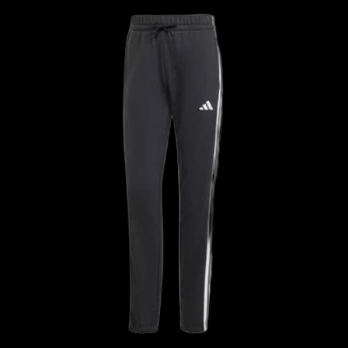 adidas Essentials 3-Stripes French Terry Cuffed Pants 'Black White' (Women's)