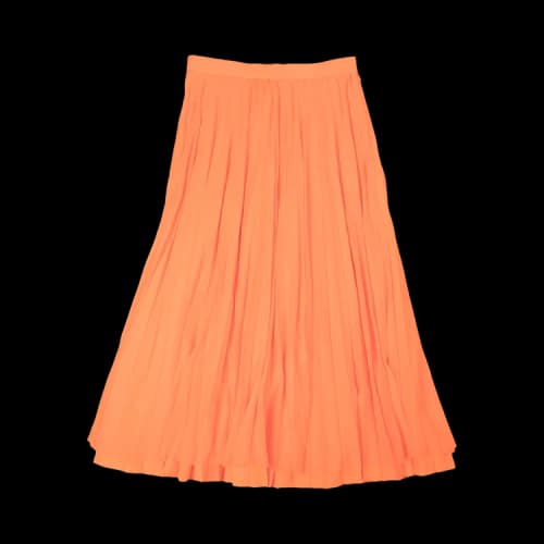 Junya Watanabe Polyester Pleated Skirt 'Orange'