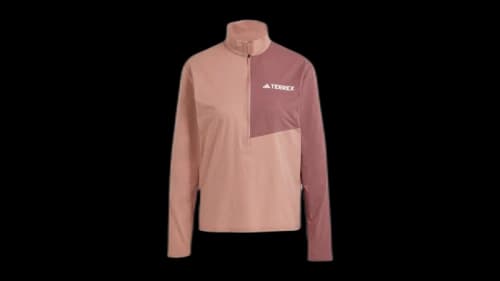 adidas Women's Terrex Multi Climacool 1/Zip Long Sleeve Long-Sleeve Top Warm Clay