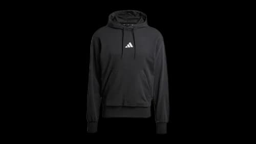 adidas Essentials Feelcozy French Terry Hoodie Black/White