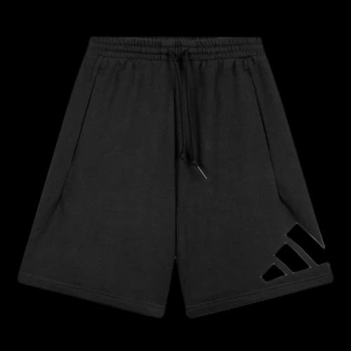 adidas Essentials Large Logo French Terry Shorts 'Black'