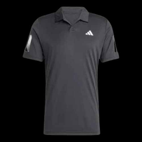 adidas Club Tennis 3-Stripes Polo Shirt 'Black White'