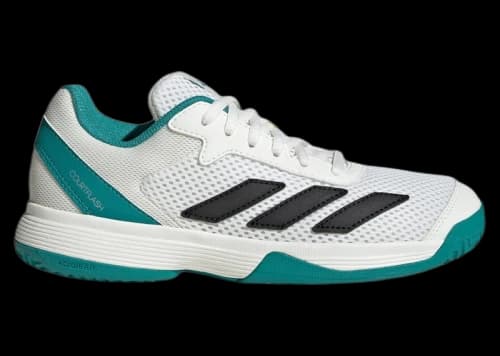 adidas Courtflash Cloud White Pure Teal Off White (GS)
