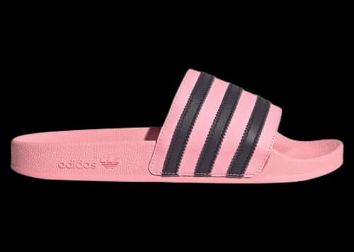 adidas Adilette Slides Glow Pink Aurora Black