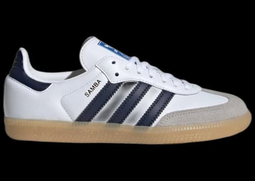 adidas Samba OG Cloud White Collegiate Navy Gum (GS)