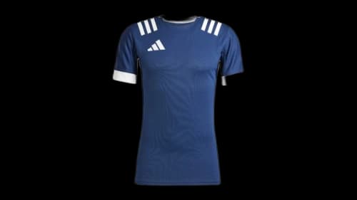 adidas 3-Stripes Fitted Jersey Collegiate Navy White