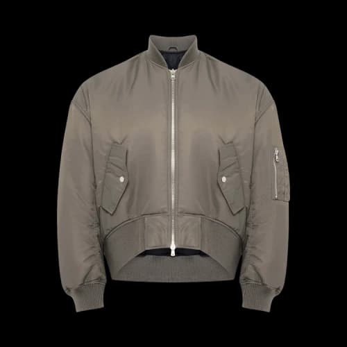 JW Anderson Oversized Curved Hem Bomber Jacket 'Grey'